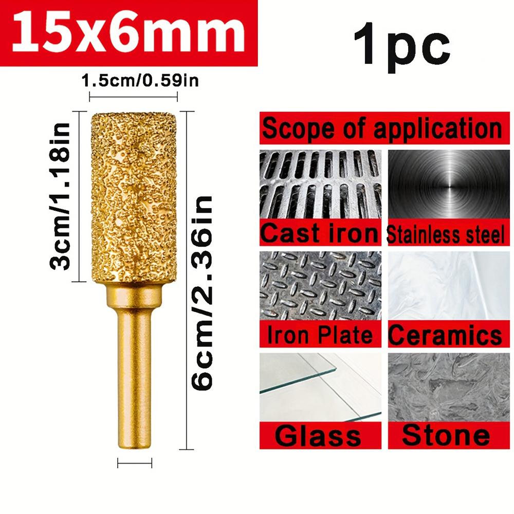 Cap de șlefuit cu diamant Ascuțire Slefuire manuală Burghiu electric Slefuire metale Lipire Tijă de șlefuire pentru plăci ceramice Piatră de oțel