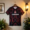 T-shirt casual da rugby canadese, traspirante, ad asciugatura rapida, elastica, top da allenamento quotidiano, adatto a famiglie e bambini.