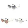 Fashion Geometric Unisex Frameless Square Sunglasses With Uv400 Protection For Outdoor Activities