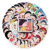 Chibi Maruko-chan Sticker Set: 50 Sheets of Japanese Anime Character Decorations for Journals, Stationery, and Suitcases