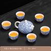 1011 New Flower Kung Fu Tea Set Household Ceramic Living Room Tea Pot Business Gift