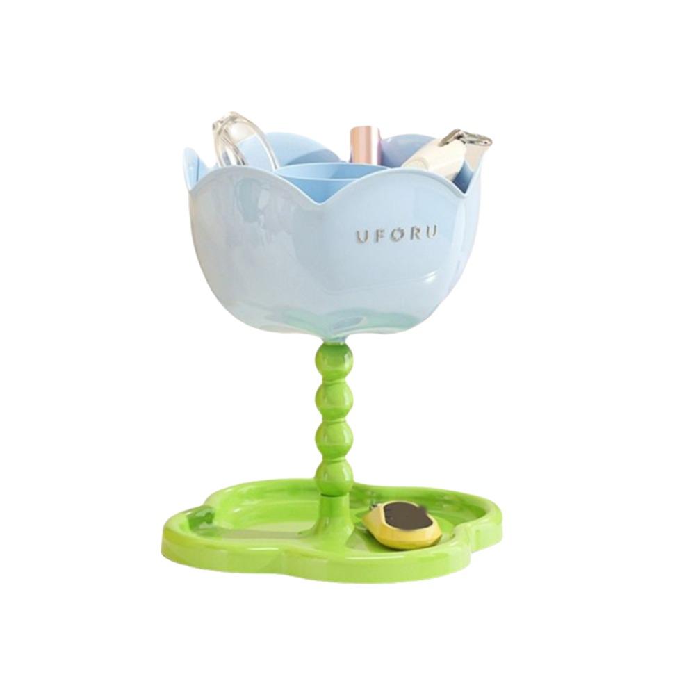 Plastic Flower Shape Storage Rack Space Saving Key Organizer Makeup Brush Storage Box Bedroom