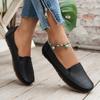 E-commerce solid color retro women flat bottom trend comfortable low heel