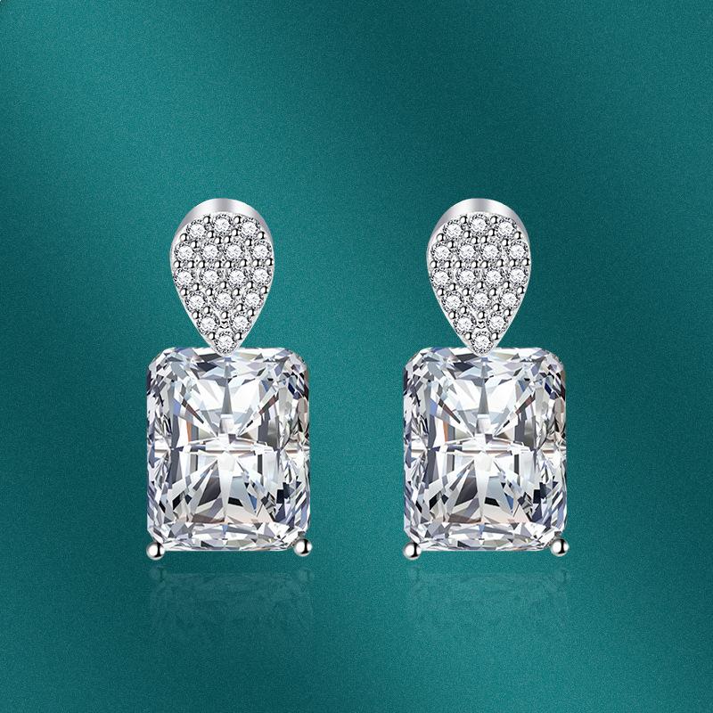 

Классические серьги SACE GEMS из медного сплава с цирконом, женские ювелирные изделия, свадебный подарок для вечеринки белый