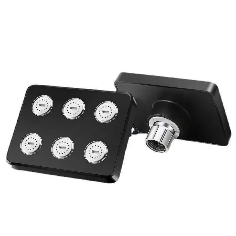 High Pressure Rainshower Head Magic Water Flow Rainfall Shower Head Mini Top Spray Water- Saving Shower Bathroom Accessories