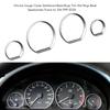 Chrome Gauge Cluster Dashboard Bezel Rings Trim Dial Rings Bezel Speedometer Frame Replacement for BMW E46 1999 2006