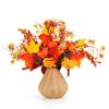 Faux Maple Leaves Autumn Themed Decoration Vibrant Artificial Maple Leaves Branches for Fall Decor Realistic Looking for Flower