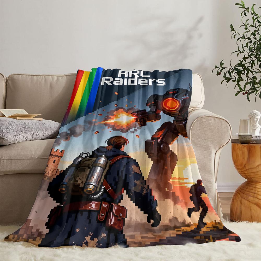 GUOYU Blanket Game AaRC Raiders Throw Soft Flannel Throw Summer Blanket Lightweight Cozy Nap Blanket for Sofa Bed Travel 75x100cm (30x40inch)