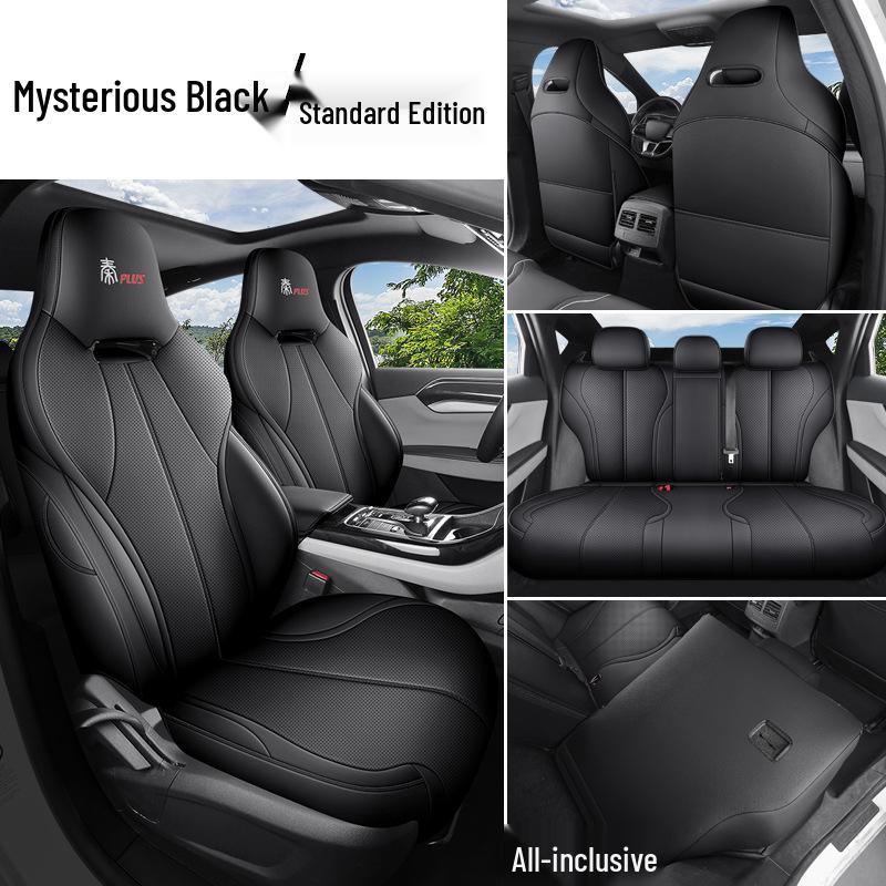 Qin PLUS Full Leather Car Seat Cushion - Universal Fit, Four Seasons, New Model