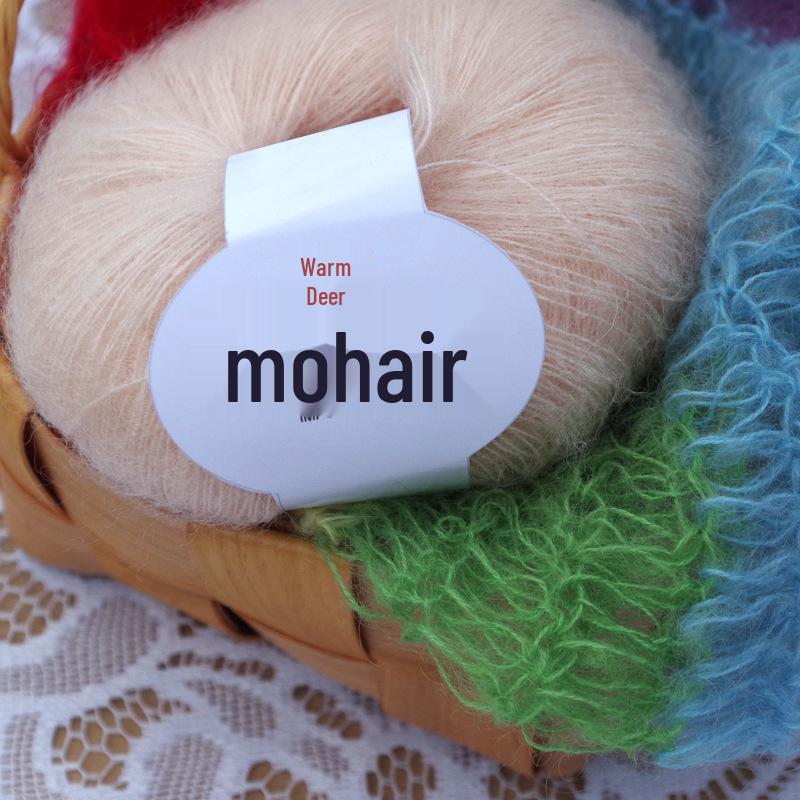 Sea Horse Wool Mohair Angora Long Pile Yarn - Fine, Small, Hot Selling