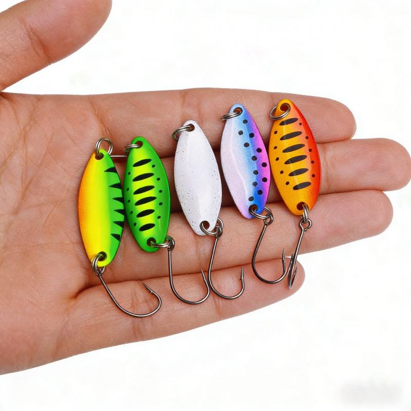 Micro Lure Bait Melon Seed Sequin Set3.6CM 2.5GSingle Hook High Reflective Fake Bait for Catching All Kinds of Fish, Including M