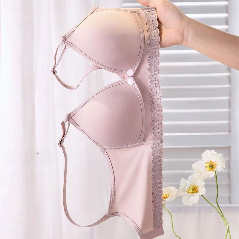 Postpartum Nursing Bra with Front Opening Providing Support Preventing Sagging and Side Support for Breast Tissue