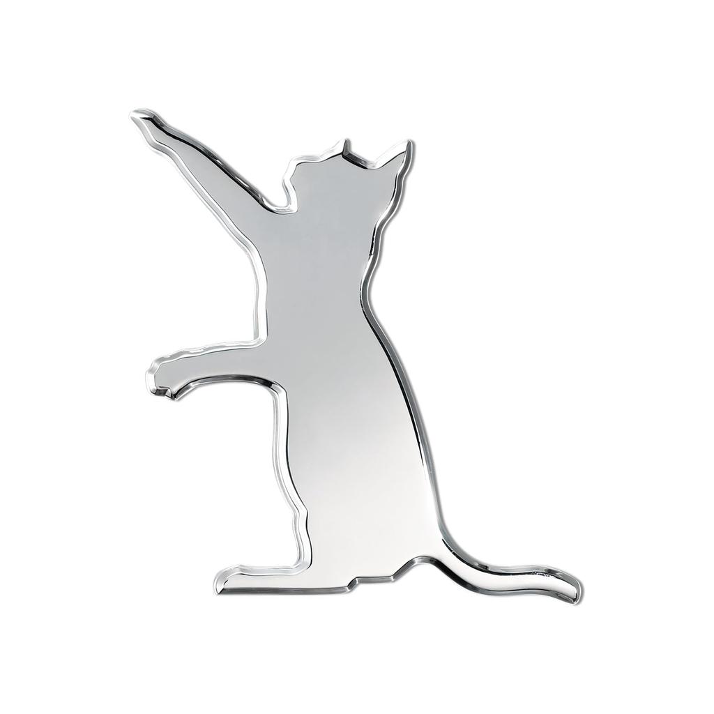 Koongloong Sticker Cat Car Emblem Cat 3D Cute Decoration Car