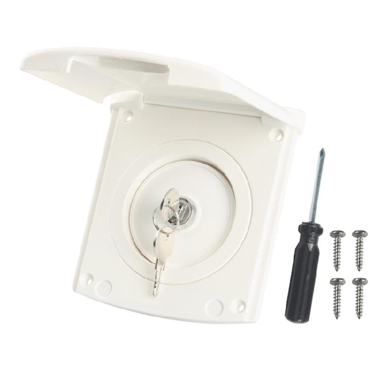 

Flip Lid Water Filler Port Fit for Trailers Heavy Duty ABS Material High Speed Refill Universal Motorhomes Compatibility 1