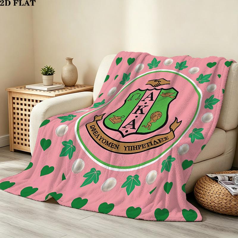1PC Aka Patterned Flannel Blanket Suitable For All Seasons For Home Decor Warmth And Comfort Gifts Holiday Present