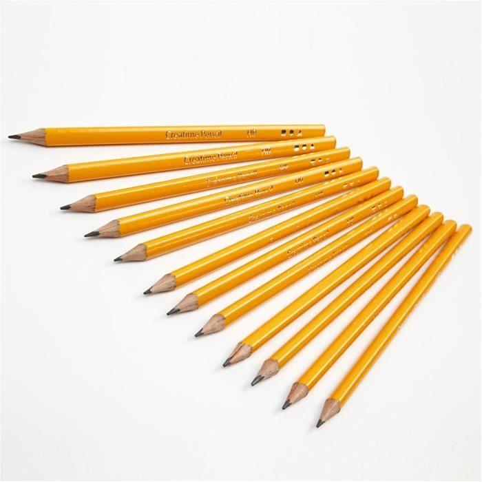 Crayons triangulaires de qualité - adaptés aux débutants. Réf 14184
