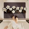 Cute Wind Half An Acre Flower Field Bathroom Door Absorbent Floor Mat, Bathroom Diatom Mud Floor Mat Non-Slip Foot Mat Household