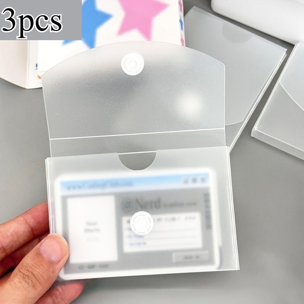 Матовый настольный ящик для хранения карточек и наклеек, прозрачная крышка со скругленными углами, функциональный офисный органайзер, хранение карточек