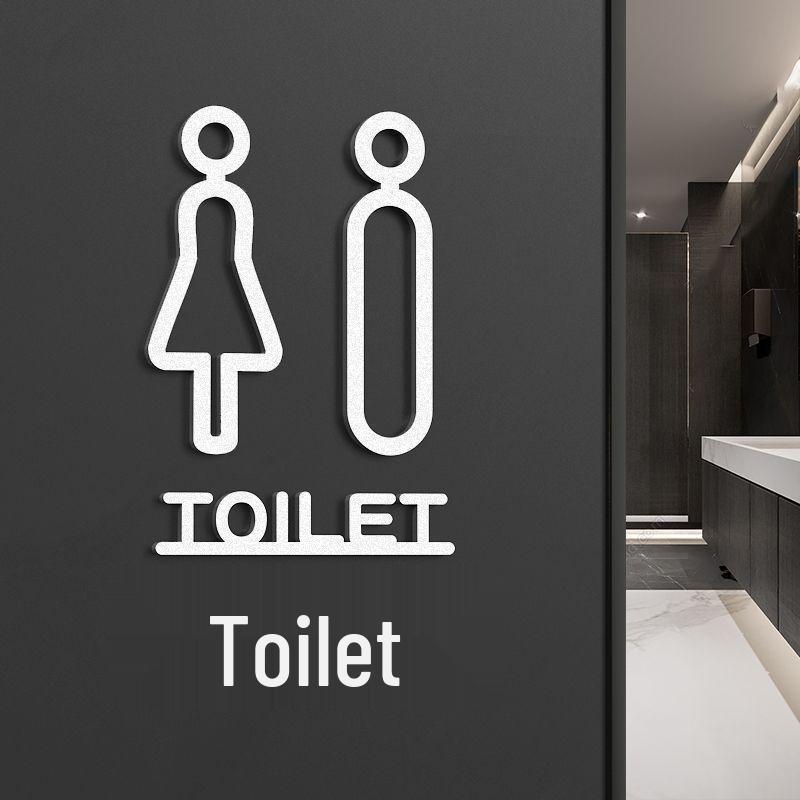 Niestandardowe znaki toaletowe: Kreatywne naklejki na toaletę do biura i hotelu dla mężczyzn/kobiet