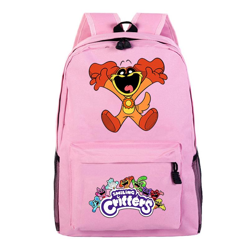 Cartoon Printed Children'S Backpack, Animation Schoolbag, Male And Female Primary And Secondary School Students Outdoor Travel Backpack