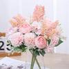 Artificial Flowers Festival Decora Home Room Table Vase Wedding Wreath Garden Rose Archway Silk Peony Brial Bouquet Scrapbooking