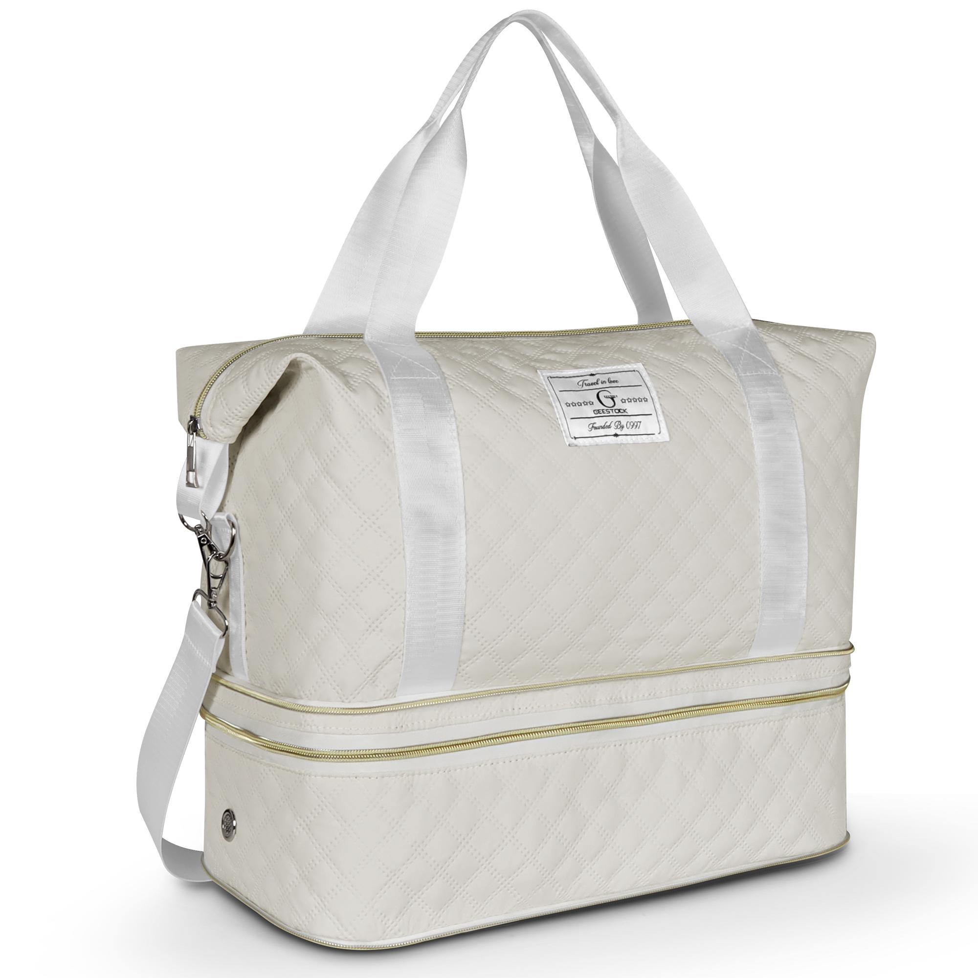 

Geestock Expandable Travel Duffle Bag Large Capacity Luggage Bag Lightweight Gym Tote Bags Portable Weekender Overnight Bag