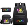 School bag rhythm box-sprunki heat transfer versatile college student large capacity travel backpack D