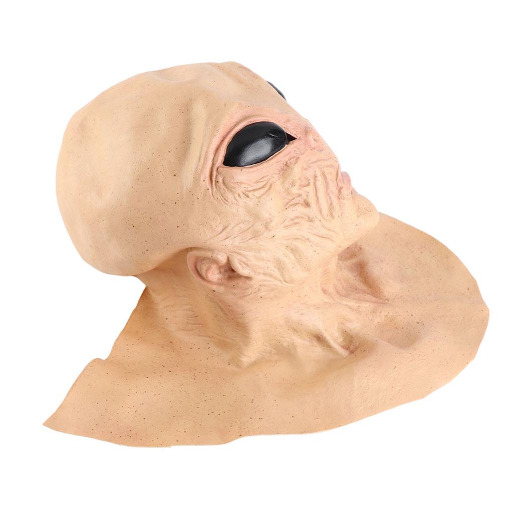 Halloween Alien Head Face Cover for Adult and Kids Realistic Alien Face Cover Latex Full Head Face Covers