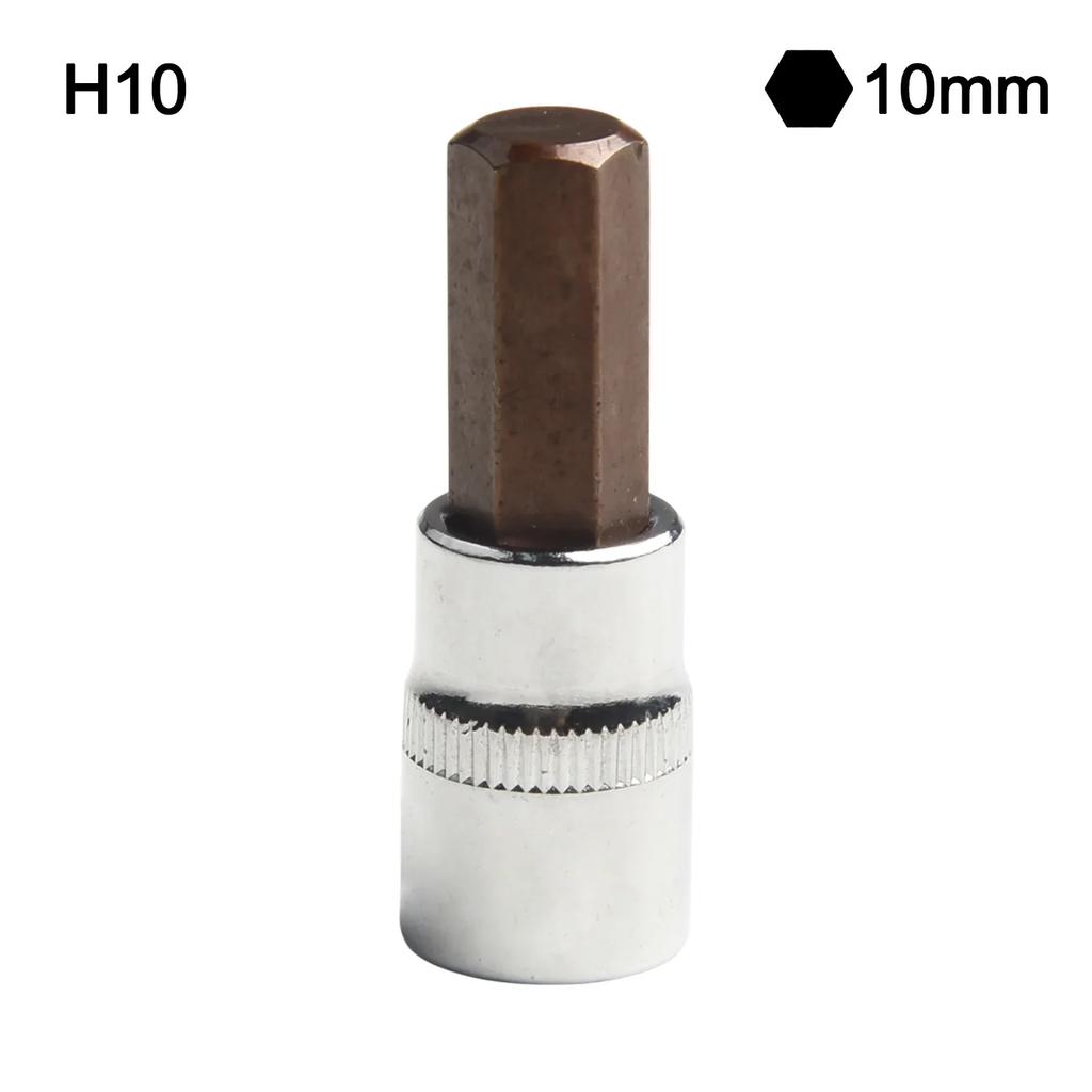 T10-T55 Drive Bit Socket 1 Pc 3/8 Inch H3-H10 Hex Socket Bit Screw Driver Socket Screwdriver Bit Tool Practical