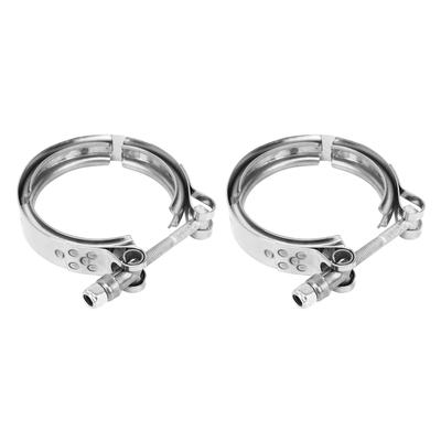 1 Paire Collier d'Échappement Turbo en V 3069053 Résistant aux Hautes Températures Remplacement Pour Cummins 5.9L