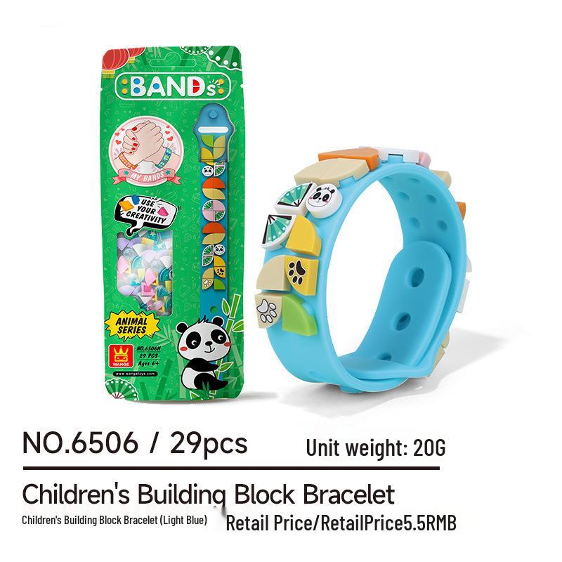 Kids' Creative Building Blocks Bracelet - Educational, Interactive Gift Toy
