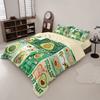 3PCS Cartoon Avocado Duvet Cover Set "LIKE AVOCADOS" Slogan Soft Bedding Decor Machine Washable No Insert