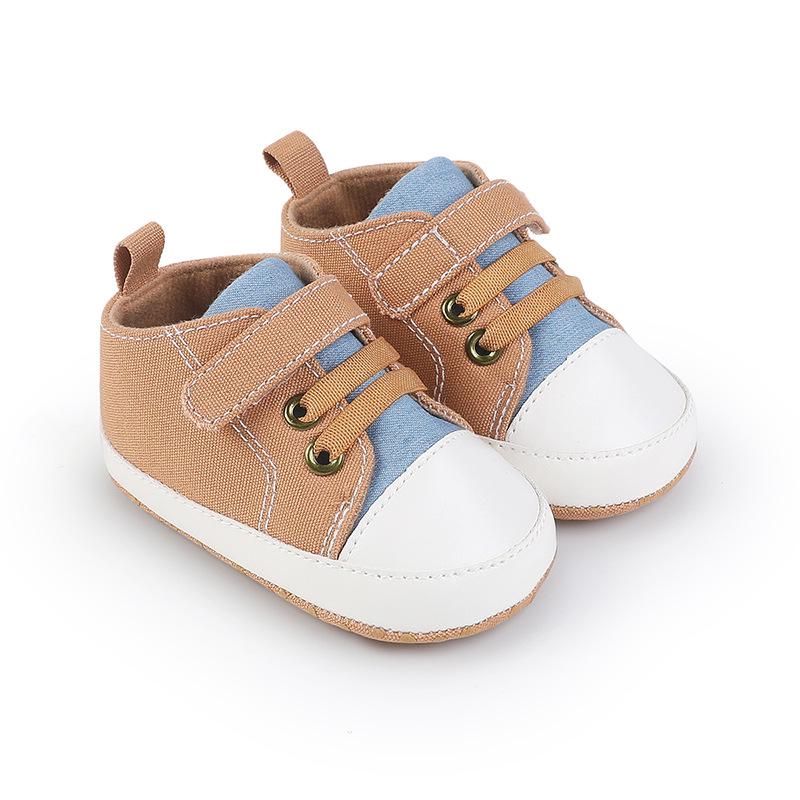 Unisex Baby Soft Sole Canvas Shoes for 0-12 Months - Perfect for Spring & Autumn Walking