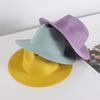 Summer Wide Brim Straw Hat Women And Men Outdoor Sun Protection Beach Panama Cap Solid Color Travel Holiday Visor Caps