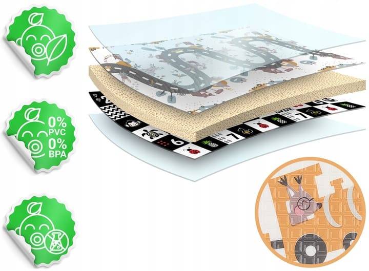 Foam Mat Trains 200x180