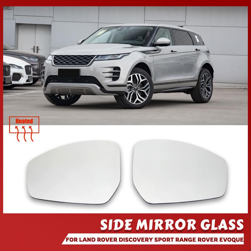 Left and Right Car Side Mirror Glass LR048360 For Land Rover Discovery Sport Range Rover Evoque Jaguar F-PACE and E-PACE Bwsx9