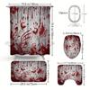 1/4Pcs Halloween Decoration Horror Bloody Pattern Shower Curtain Bathroom Decor Halloween Decoration Indoor Showr Curtain