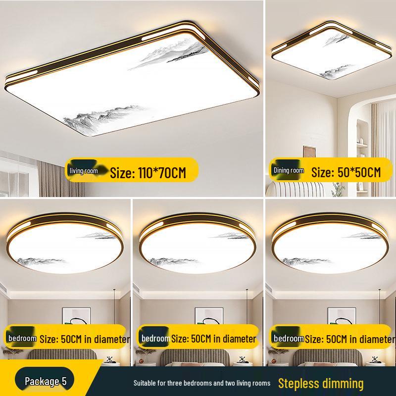 2025 LED Ceiling Light: Bright Core Design for Living, Bedroom, Study, and Dining Rooms, Wrought Iron Fixture
