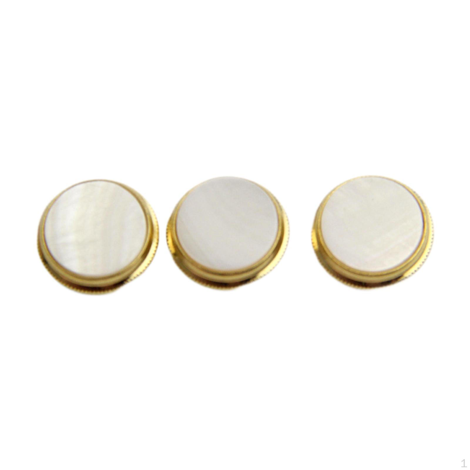 

3 , Musical Instrument Accessories, Universal, Smooth Trumpet Key Covers for Club, Live And Stage White