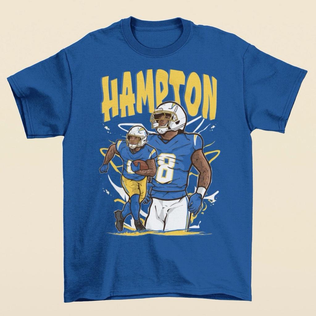 Omarion Hampton Cartoon Style Los Angeles Football T-Shirt
