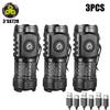 High Strong Power LED Flashlight Built-in Battery Type-C Rechargeable with Pen Clip Torch Outdoor Camping Emergency Lantern