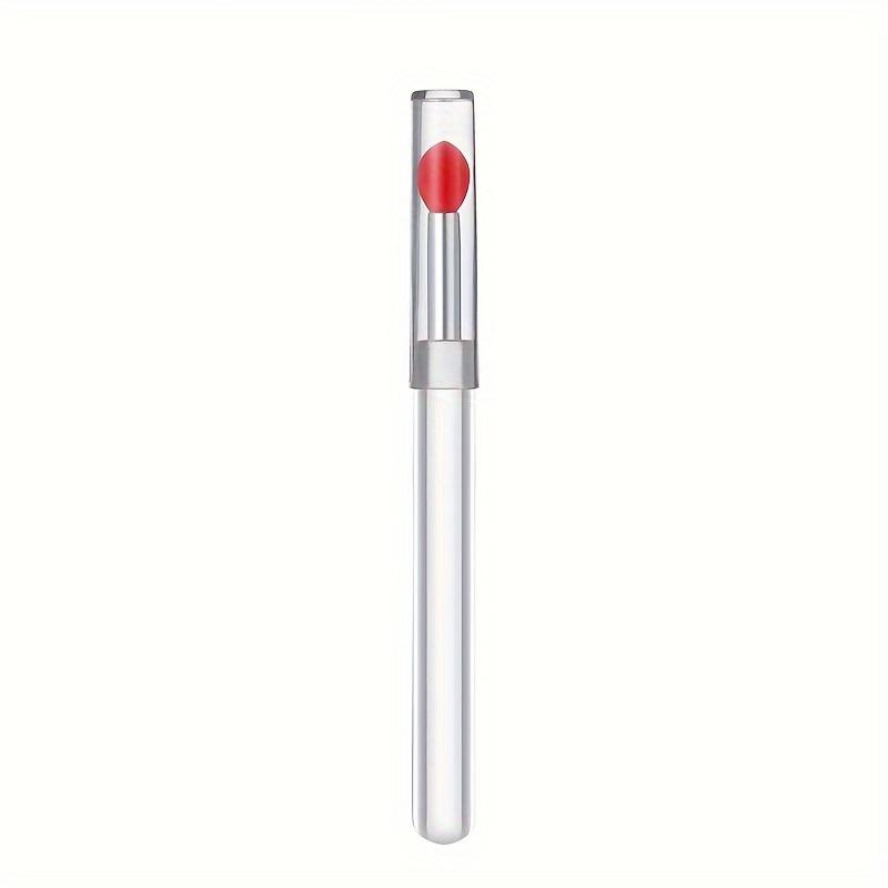 

Soft Silicone Lip Brush Portable with Cover Multifunctional Lip Balm Applicator for Lipstick Lipgloss - Makeup Brushes