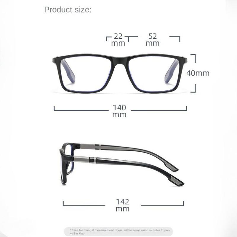 Men Sport Reading Glasses Square pochromic Glasses Presbyopia Reading Eyeglasses Ultra Light Hyperopia +1.0+1.5+2.0 To +4.0