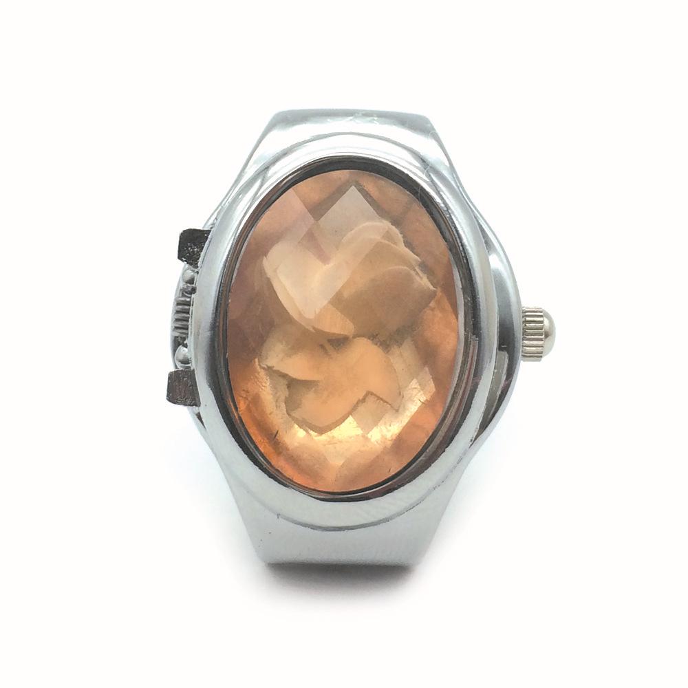 

3D Квітка Відкидний Перстень Цифровий Годинник - Популярний Стиль, 5 Кольорів, Модель J-122, Вишуканий Дизайн One Size помаранчевий