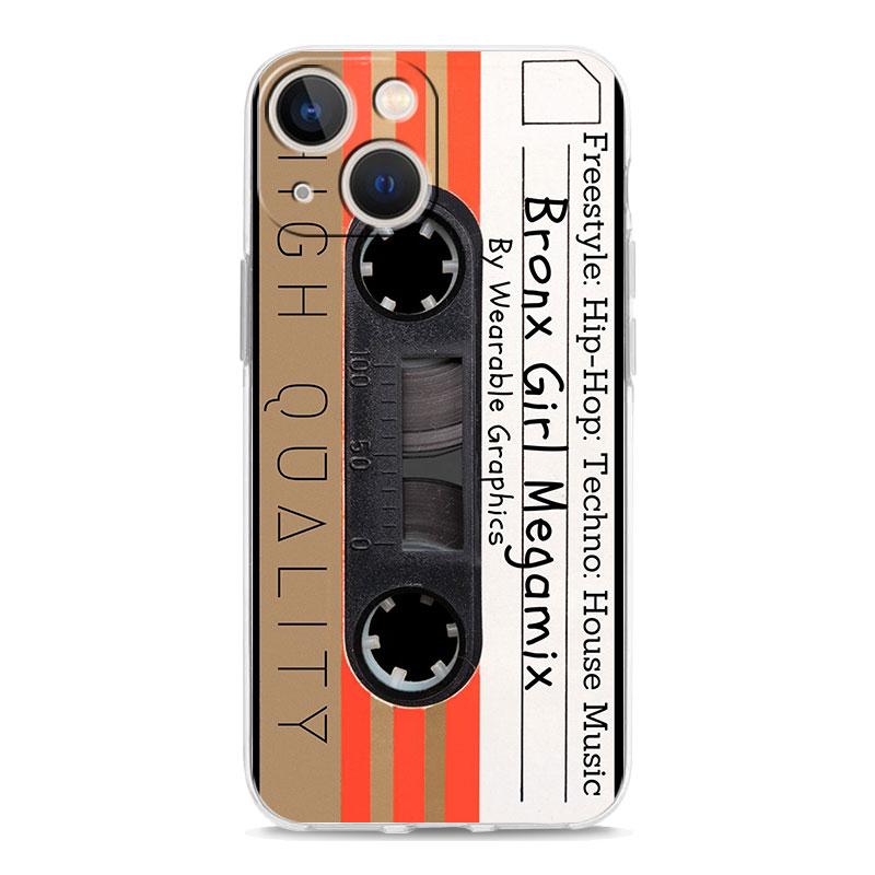 Custodia per Telefono Per iPhone 17 Custodie iPhone Air 16 15 12 13 14 Pro Max 7 8 Plus 16Pro iPhone11 Morbida Cover Cassetta Musicale Vintage