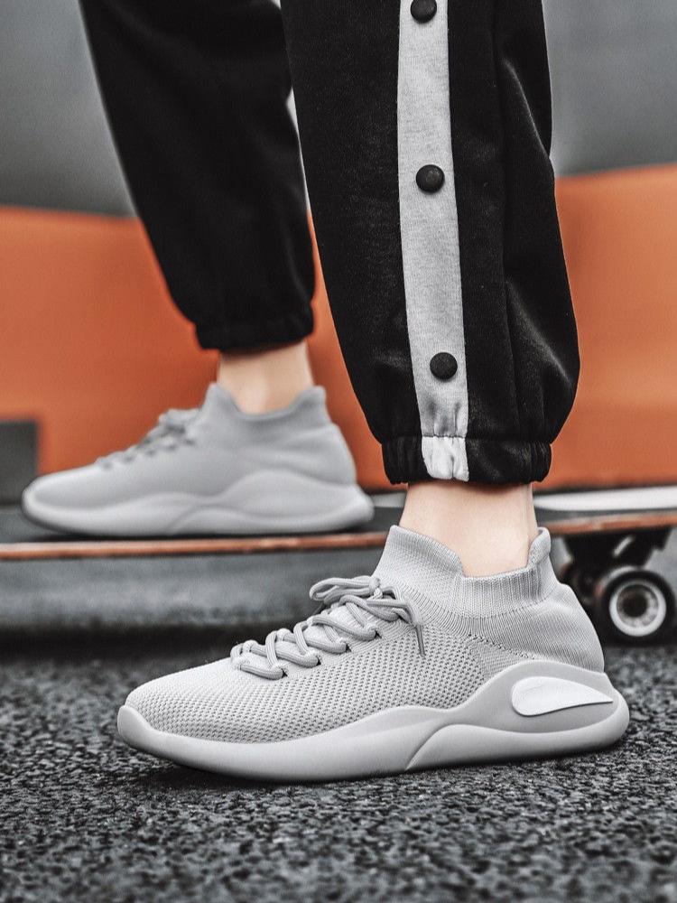 Mesh Upper Breathable Running Male Sports Shoes High Quality Designer Stylish Hiking Trekking Lightweight Men's Casual Sneakers