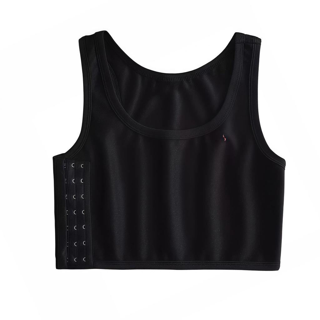 Women's Ultra Flat Bustier, Bust Reduction, Flat Chest Shaping, Sports Bra, Chest Control Top