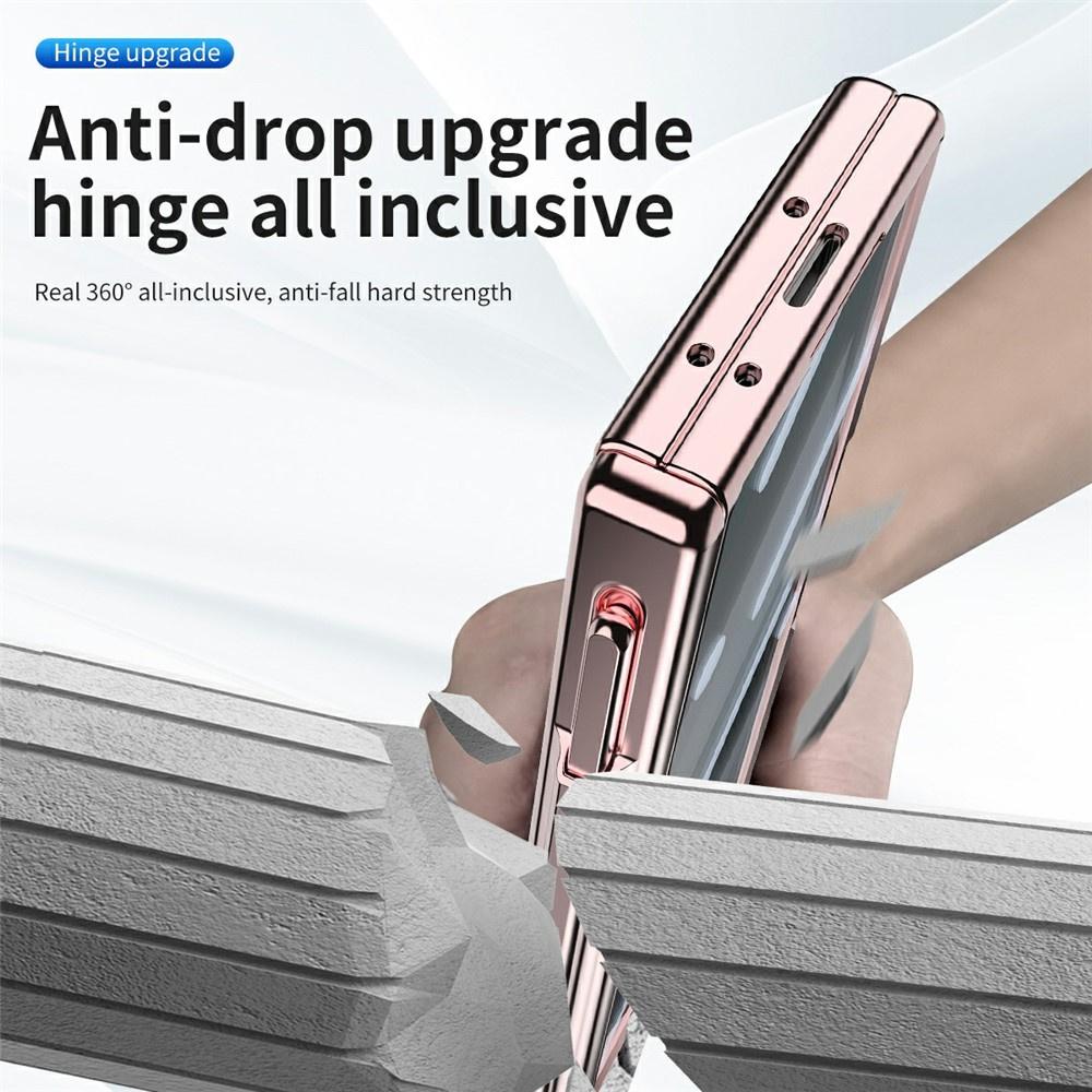 Case for Samsung Galaxy Z Fold7 5G, with stand, rose gold
