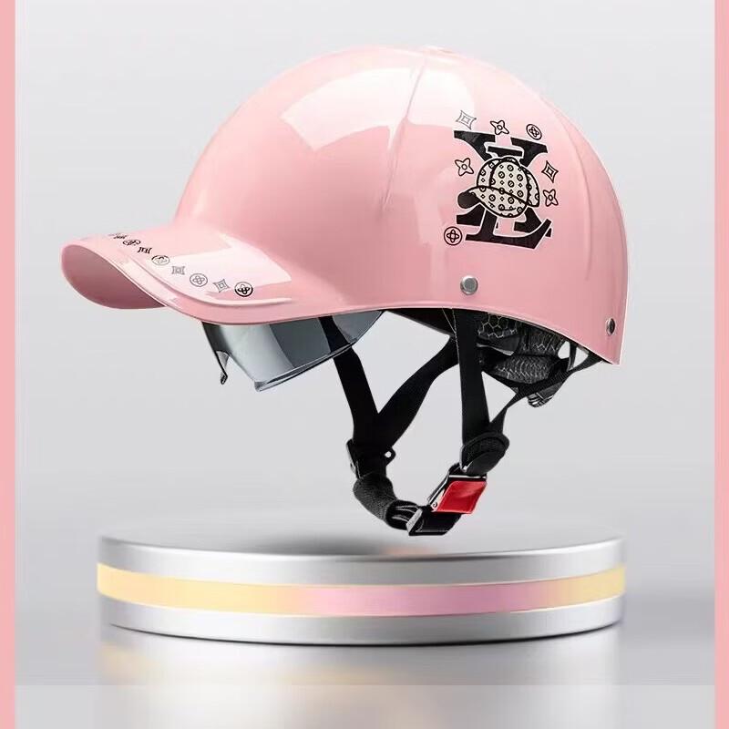 Summer Duckbill Motorcycle Half Helmet with Built-in Visor