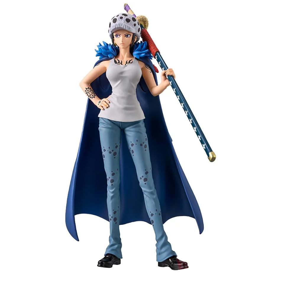 Hot 17cm Anime men and women Style Standing Figure One Piece Country Trafalgar Law PVC Collection Model Dolls Toy For Gift